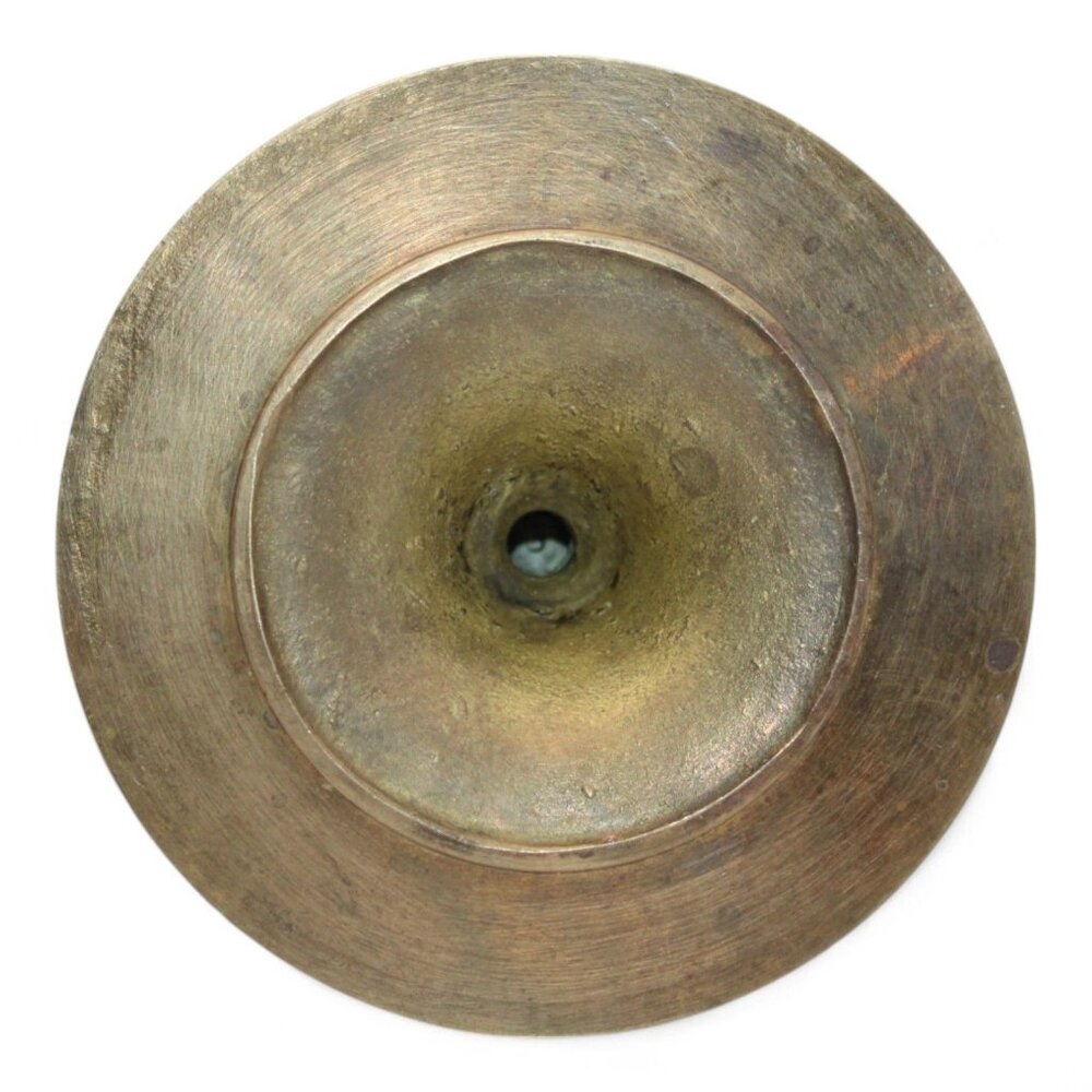 Vintage Brass Taper Candle Holder 2.5" Tall Round Base Classic Design - Picture 4 of 5